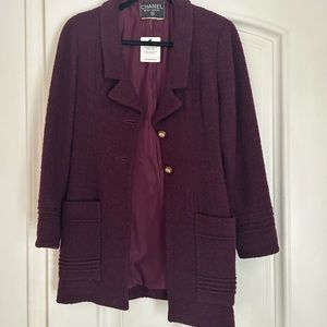 Authentic Vintage Chanel Boucle Jacket 1993